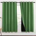 NICETOWN Full Shade Curtain Panels, 62 x 72 inch, Forest Green, Pair of Energy Smart & Noise Blocking Out Blackout Drapes for Dining Room Window, Thermal Insulated Guest Room Lined Window Dressing by NICETOWN