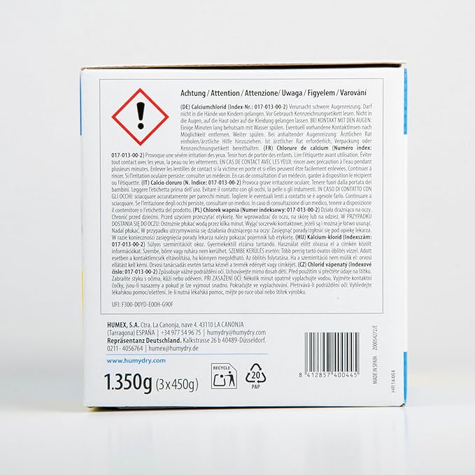 HUMYDRY Moisture Absorber Refills for 15.9 Oz Dehumidifier, 18 Count, 6 Packs of 3 Unscented Humidity Absorber Bags, Pre-Measured Non-Electric Humidity Absorber Refill Bags for Medium Enclosed Spaces - Image 6