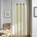 NICETOWN Room Darkening Beige Curtain 80 inch Length, Grommet Thermal Insulated Doorway Drape Blackout Curtain Sound Reducing for Bedroom/Living Room, 1 Panel, W46 X L80 by NICETOWN