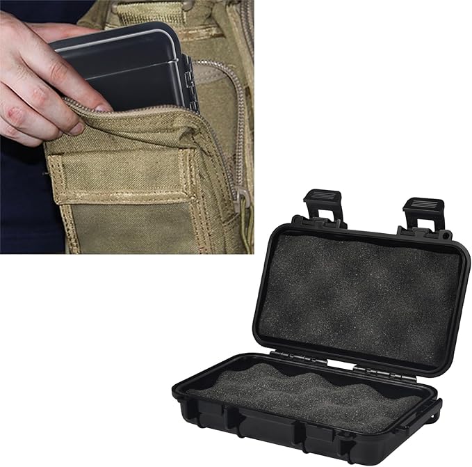 Ejoyous Waterproof Dry Storage Box, Waterproof Box Plastic Survival Container Shockproof Dry Storage Case with 2 U Shape Buckle for Fishing Camping Hiking - Image 9