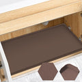 Waterproof Under Sink Mat 34" x 22", Silicone Cabinet Liner, Rubber Protector for Kitchen and Bathroom, Keeps Cabinets Clean, Dry, and Organized (Brown) by FORWOS