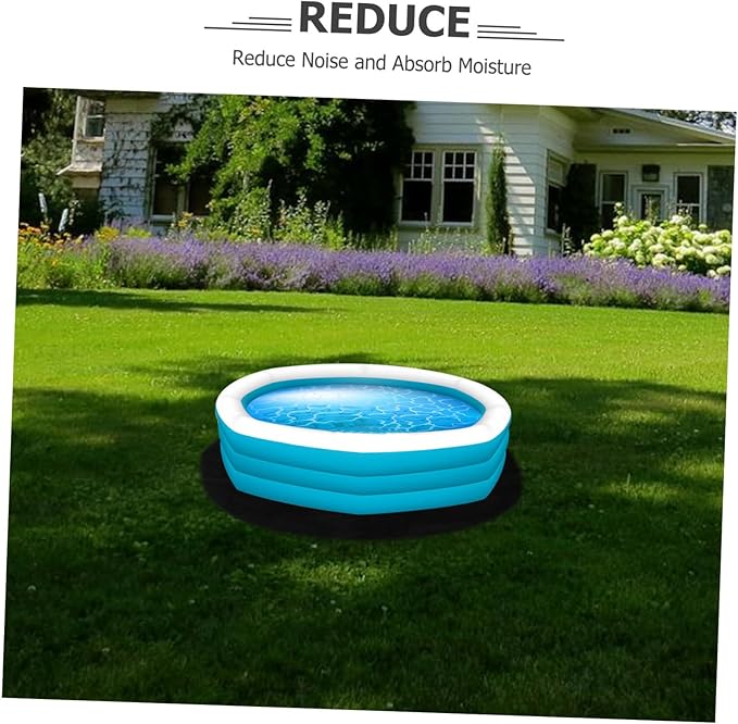 Toyvian Non-Slip Hot Tub Felt Mat Round Waterproof Cushion Pad for Hot Tubs Anti-Fatigue Floor Protector Sturdy Moisture Barrier for Indoor/Outdoor Use - Image 3
