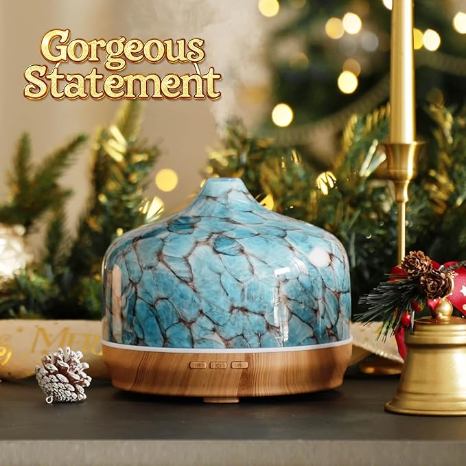 Porseme 500ml Essential Oil Diffuser, Aroma Ultrasonic Humidifier with Remote Control, BPA Free, Auto Shut-Off, 7 Color LED Light for Bedroom - Image 4