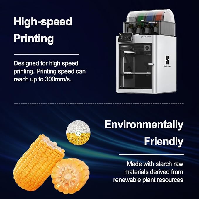 3KG PLA Filament 1.75mm Black, Clog-Free 3D Printer Filament Dimensional Accuracy +/- 0.02mm, Large Spool(6.6lbs) PLA 3D Printing Filament - Image 7