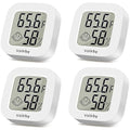 Vaikby Indoor Thermometer 4Pack, Humidity Gauge Meter Digital Hygrometer Room Thermometer for Home, Hight Accurate Temperature and Humidity Monitor, Large LCD Display Fahrenheit or Celsius by Vaikby
