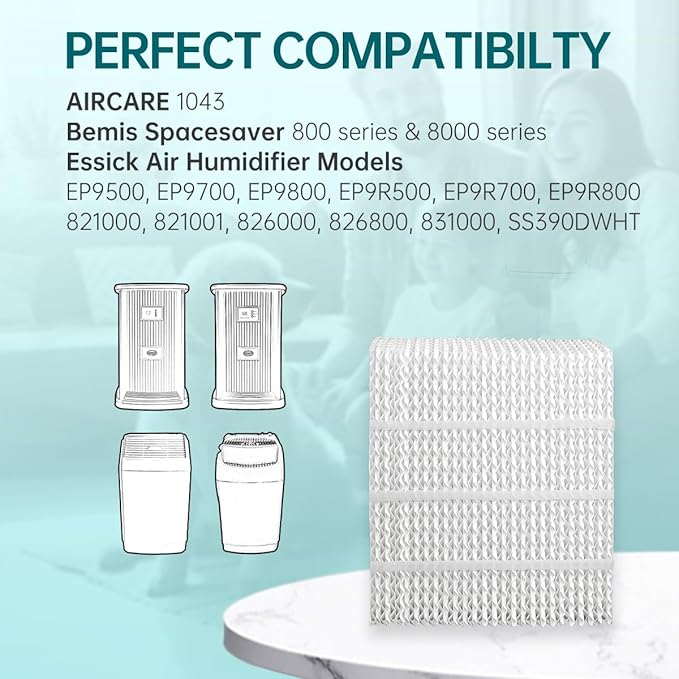 EP9800 1043 Super Wick Humidifier Replacement Filter Evaporative for AIRCARE EP9700 EP9500 SS390DWHT 821000 826000 826800 Bemis Space Saver 800 Series Essick Air EP9R-Series 1 Pack - Image 4