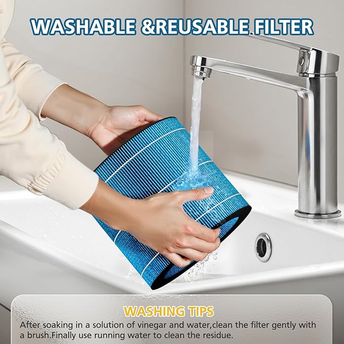 MIRO PRO Washable Humidifier Wicking Filter, Compatible with Afloia MIRO PRO and KILO PRO 2-in-1 Air Purifier & Humidifier, Durable Wet Curtain, 2Pack - Image 5