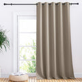 NICETOWN Sliding Door Curtains, Wide Thermal Blackout Patio Door Curtain Panel, Taupe, W70 x L95, Sliding Door Drapes/Draperies with Grommet Top by NICETOWN