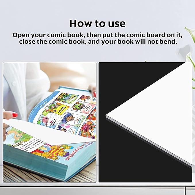 200 Comic Book Boards, Current Size Comic Book Boards, Acid-Free Backing Board,Thick and Durable Books Board for Regular Comics Archival (White) - Image 4