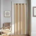 NICETOWN 80 inch Curtain Privacy for Doorway - Thermal Insulated Grommet Window Treatments Room Darkening Sound Reducing for Bedroom/Home Office (Biscotti Beige, 1 Panel, W46 x L80) by NICETOWN