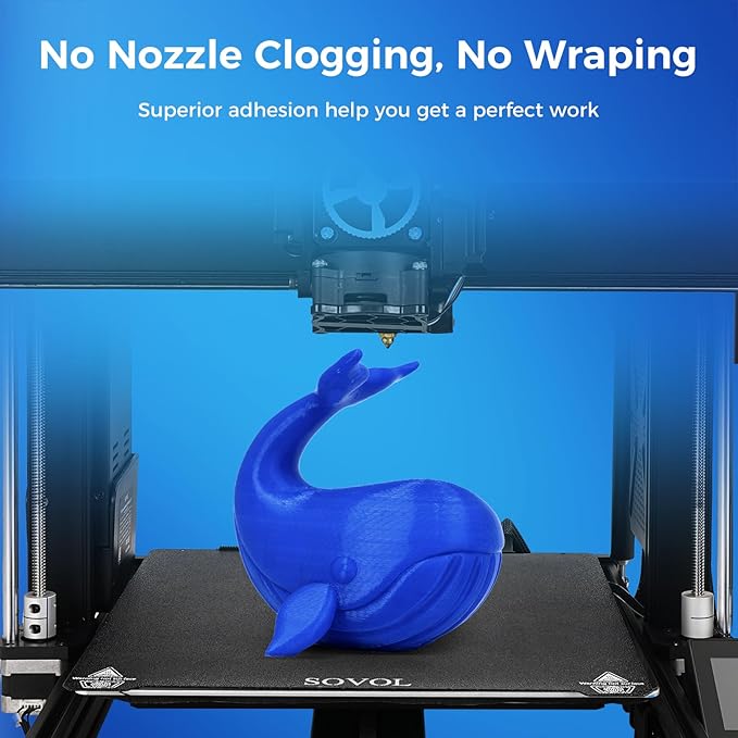 Sovol 3D Printer PETG Filament 1.75mm 1KG (2.2lbs), High Precision, Strong Toughness, Wiring Tightness, Dimensional Accuracy +/- 0.03 mm, 3D Printing PETG Filaments, Blue - Image 4