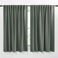 NICETOWN Blackout Curtain Panels Window Draperies - (Dark Mallard Color) 70x63 inch, 2 Pieces, Insulating Room Darkening Blackout Drapes for Bedroom by NICETOWN