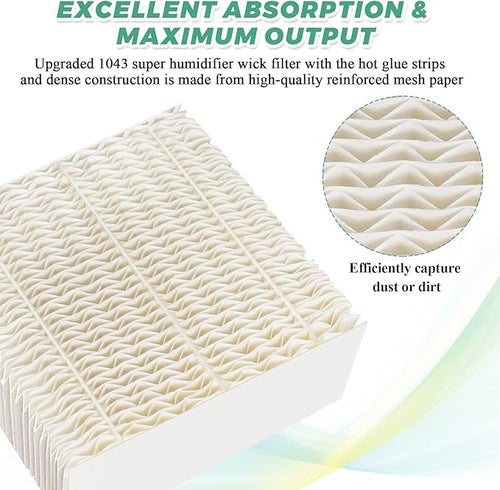 1043 Super Humidifier Wick Filter Replacement for Essick AirCare Evaporative Humidifiers Filter 1043 EP9500 EP9700 EP9800 831000 821000 826000 826800 and Bemis Space Saver 800 8000 Series by Techecook - Image 2