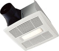 Broan-Nutone AE80BL InVent Series Single-Speed Fan with LED Light, Ceiling Room-Side Installation Bathroom Exhaust Fan, ENERGY STAR Certified, 0.7 Sones, , White , 80 CFM 0.7 Sones by Broan-NuTone