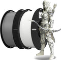Creality 3D Printer Filament, White and Grey PLA Filament 1.75mm Bundle for 3D Printing, Ender PLA Filament No-Tangling Strong Bonding, Accuracy +/- 0.02mm by Creality