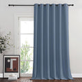 NICETOWN Stone Blue Blackout Sliding Door Curtains, Grommet Thermal Curtain Window Treatment Room Divider Drape Sound Reducing for Patio Door/Living Room, 1 Panel, W80 x L90 by NICETOWN