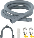 Washing Machine Drain Hose Extension Kit - Universal for Dishwasher, Washer, Dehumidifier - Flexible With 2 Clamps, 1U Holder (6.56 FT) by Unknown