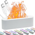Essential Oil Diffuser, Fireplace Fire Flame Aromatherapy Diffuser, 150ml Ultrasonic Cool Mist Humidifier, Scent Aroma Diffuser with 7 Colors Light, Timer & Auto-Off for Home, Room (White) by Unknown