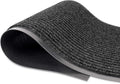 Durable Rubber Door Mat - Heavy Duty, Indoor/Outdoor, Easy Clean, Waterproof, Low-Profile Mat for Entry, Patio, Garage - Stylish (Charcoal, 5' x 3' (Mud Trapper)) by MaxMat