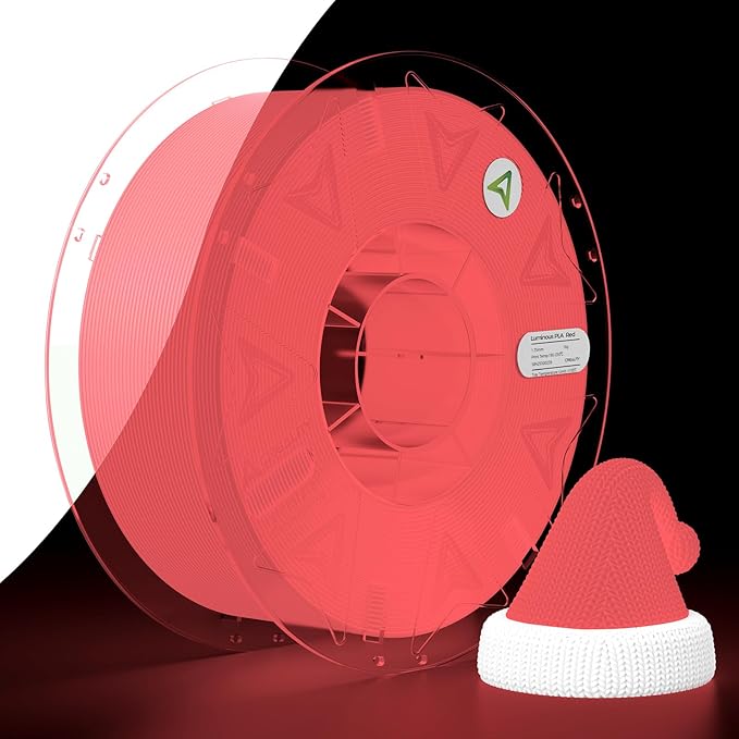 Creality 3D Luminous PLA Printer Filament, Halloween Decor, Glow in The Dark Filament, Best with UV Lamps, 1.75mm, Fit Most FDM 3D Printers, 1kg Spool(2.2lbs), Pink by Creality
