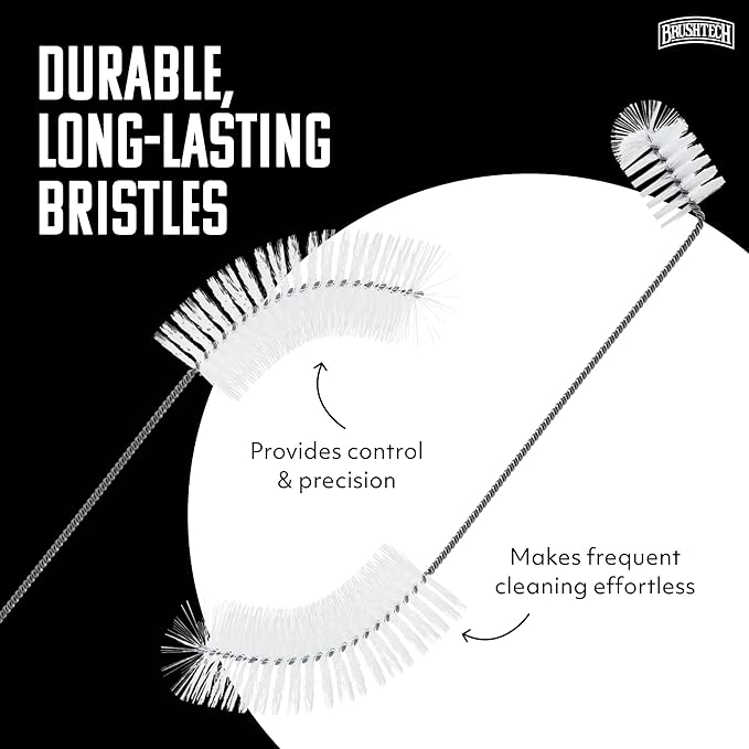Brushtech, Backyard Bird Care Collection, Two-in-One Hummingbird Feeder Cleaning Brush - Dual-Head Design, Bottle & Socket Scrubber for Hummingbird Health - 14” Nylon Bristles, USA Made - Image 5