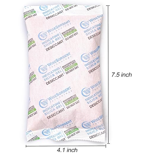 200 Gram [10 Packs] Desiccant Packs, Indicating Silica Gel, Rechargeable Silica Packets, Moisture Absorbers for Storage, Humidity Absorber - Image 4