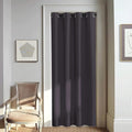 NICETOWN Door Curtain for Closet Doors 80 Inches Long 1 Panel, Blackout Doorway Curtain for Open Closet Bedroom, Room Divider Living Room for Privacy (Greyish Purple, 1 Panel, 46W x 80L) by NICETOWN