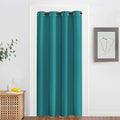 NICETOWN Blackout Doorway Curtain Drape 78 inch Long - Grommet Noise Reducing Thermal Insulated Solid Modern Window Treatments for Bedroom Closet (1 Panel, 52 x 78 Inch, Peacock Teal) by NICETOWN