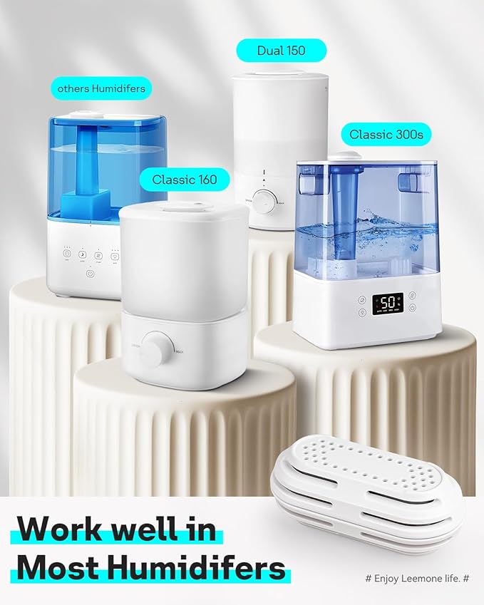 Leemone 4 Pack Humidifier Demineralization Cartridge Compatible with All LEVOIT Top Fill Humidifiers, Calcium and Magnesium Ion Softening Efficiently Reduce Dust & Odor - Image 3