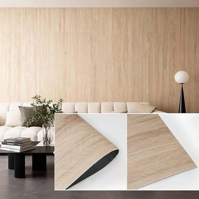 3D Wall Panels Peel and Stick – 23.82"x110" PVC Faux Travertine Texture, Self Adhesive Waterproof Wall Covering, DIY Accent Wall, Sofa Background Backsplash & Modern Home Decor, Covers 18 sq.ft by NAMAII