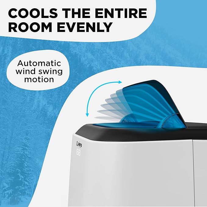 Portable Air Conditioners 10000 BTU AIRO COMFORT, AC Unit Floor Standing with Remote Control & DYI Installation Kit - Image 7