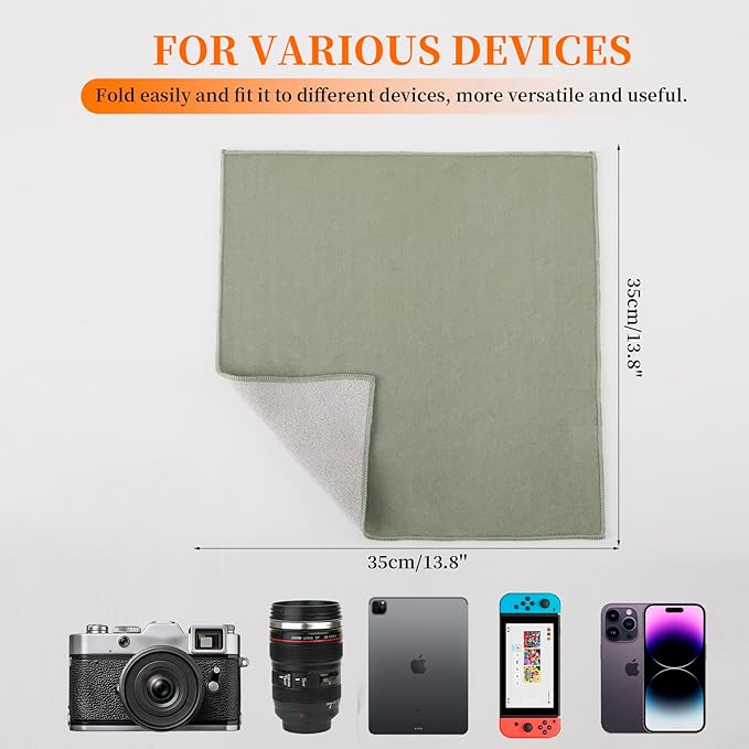 Camera Protective Wrap, Lens Protector, Magic Self-Adhesive Cloth for DSLR/Camera Lens/Phone/Accessories, 13.8''*13.8'' - Image 3