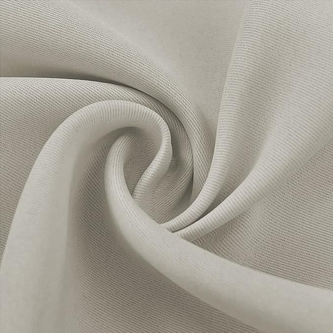 NICETOWN Blackout Curtains for Living Curtains, Room Darkening Window Curtain Panels, Easy-Care Solid Thermal Insulated Draperies/Drapes for Daughter Room (Natural, 2 Panels, 52 by 63) - Image 8