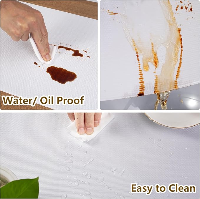 Shelf Liner, 11.8 Inches x 40 FEET Non-Slip Kitchen Cabinet Liner, Washable Oil-Proof Non-Adhesive Contact Paper for Drawer, Cabinet, Shelves, Cupboard, Refrigerator, Storage, Desks, Countertop - Image 7