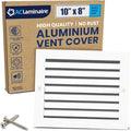 10x8 Inch (Duct Opening) Air Return Vent Cover Decorative – Premium Aluminum AC Vent Cover for Ceiling & Wall, Rustproof Grille, Ideal for Home HVAC Grille, Durable & Easy to Install by ACLAMINAIRE by LAMINAIRE
