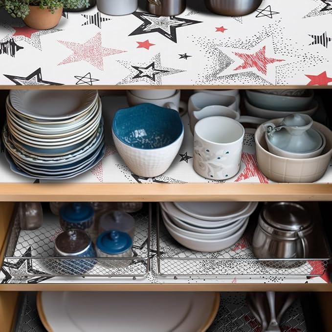 Shelf Liner 18" W x 384" L Long Non Adhesive Kitchen Drawer Liner, Waterproof Shelf Liner Durable Anti-Slip for Kitchen Cabinets - Image 7