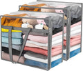 Budding Joy Clear Zippered Storage Bags for Clothes,40L Closet Organizers and Storage Containers Vinyl Moving Bag for Bedding, Linen, Blankets, Comforters, Clothing & Toys, Grey, 2 Pack by BuddingJoy-BuildaJoyfulLifeforYou