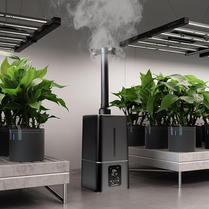 AC Infinity CLOUDFORGE T7, Plant Humidifier 15L with VPD Humidity Controls, 10-Level Precision Vaporizer, Extendable Hose, Targeting Pipe, and No-Leak Seal for Grow Tents - Image 7