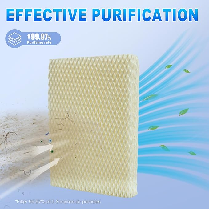 LIYYOO MD1-0034 Humidifier Filters, Replacement Humidifier Wick Compatible with Vornado EVAP2, EVAP40, EV100, EV200, EVDC300, EVDC500, EVDC505 Evaporative Humidifiers (4-Pack) - Image 2
