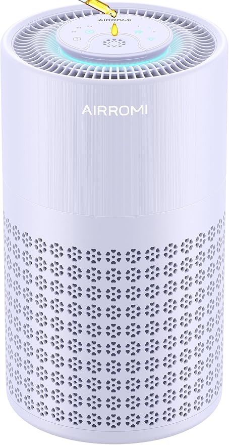 AIRROMI Air Purifier for Bedroom with A2001 Lavender Purple by AIRROMI