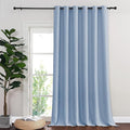 NICETOWN Vintage Blue Blackout Curtains for Bedroom 95 Inch Length - Thermal Insulated Room Darkening Privacy Grommet Window Drapes for Boys Room, Set of 1 Panel, 80 x 95 Inch by NICETOWN