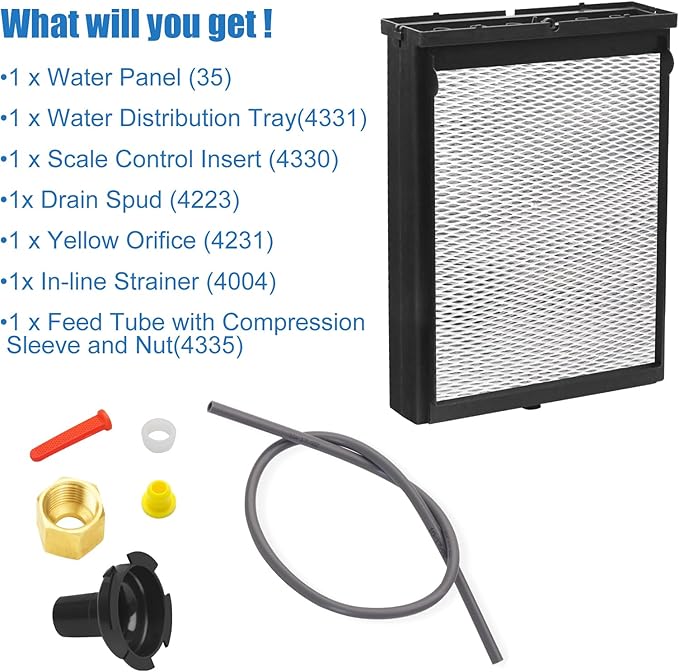 4839 Humidifier Maintenance Kit for Whole-House Humidifier Filter, with Water Panel Model No. 35 Replacement Models: 600, 600A, 600M - Image 3