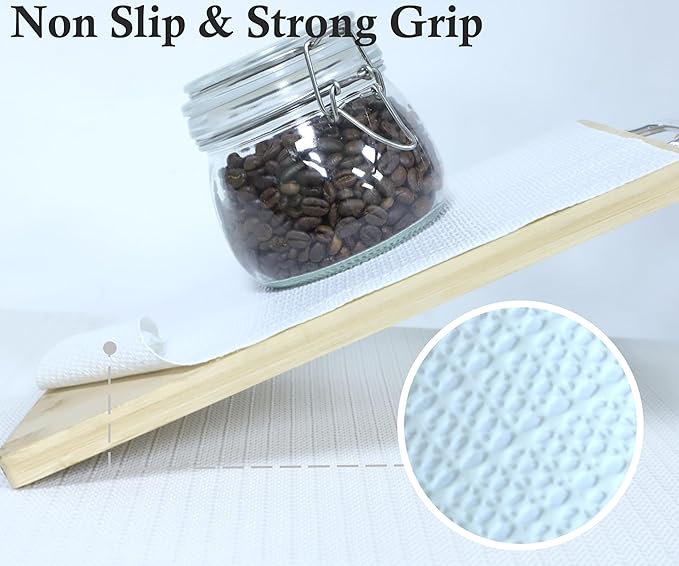 Shelf Liners for Kitchen Cabinets 20 Inch Wide X 20 Ft Non Adhesive Cabinet Drawer Liner Non Slip Water Oil-Proof Strong Grip Pantry Refrigerator Shelves Bathroom Drawer Mat Cupboard Closet Liner - Image 4