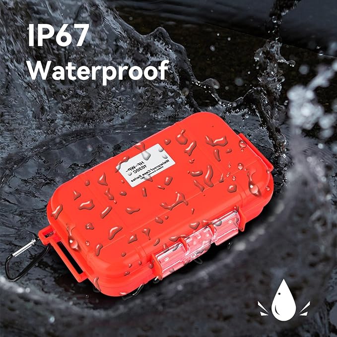 Dry Box Outdoor Waterproof Airtight Storage Case Hard Shell Wet Dry Box Carry Box Tackle Organization for Camping, Fishing - Image 2