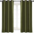 NICETOWN Blackout Curtain Blind for Bedroom, Single Panel, W42 x L54 inches, Olive Green, Thermal Insulated Grommet Blackout Room Darkening Drape/Drapery by NICETOWN