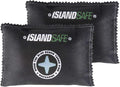 Rechargeable Safe Dehumidifier Bag 400g, Microwave Fast Reactivated Desiccant, Moisture Absorbing Packet for Safes, Cabinets, Home Closets, Car, Black (2, 6x4inch) by ISLANDSAFE