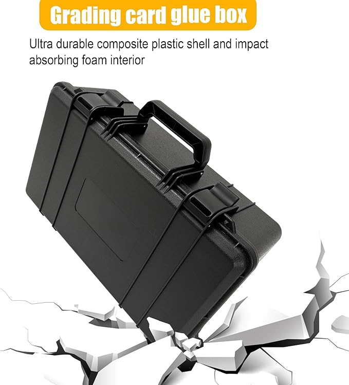 Graded Card Case - Storage Box for 120+ CSG, BGS, SGC, Top Loaders Graded Sports Trading Cards with 6 EVA Foam - Image 5