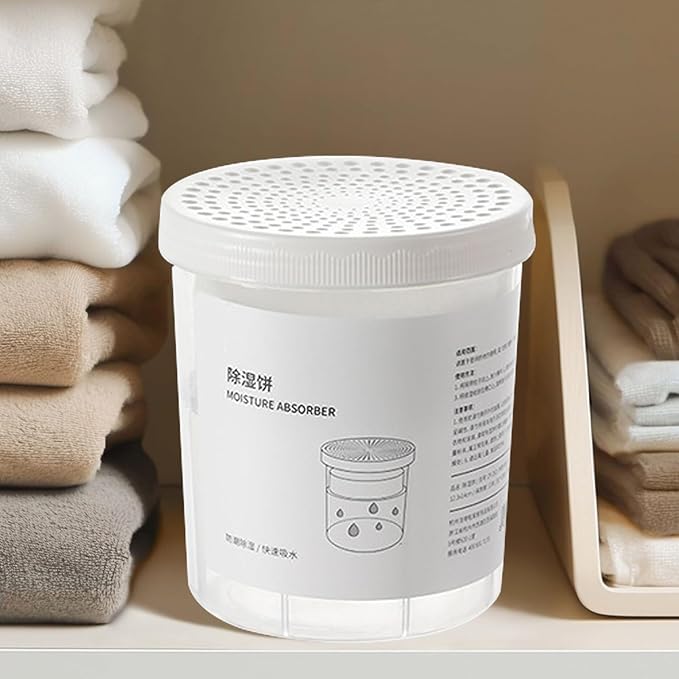 Damp Moisture Absorber - Compact Humidity Trap, Portable Odor Eliminator | Refillable Dehumidification Accessories, Effective Closet and Bathroom Dehumidifier, Safe Storage Protection for Shoes, Cloth - Image 3