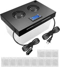 Electric Humidifiers for 10-50 Cubic Ft. Cabinet, Humidor Cabinet Humidifier for Monitoring Temperature and Humidity with 12V Adapter Power Supply by BOQNZN