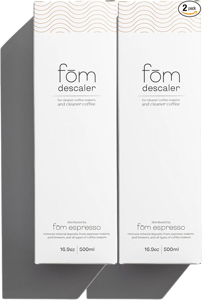 Descaler for Delonghi Espresso Machine, Keurig, Breville, Nespresso, and All Other Espresso Makers | Liquid Descaling Solution Removes Deposits for Cleaner Coffee (2 500ml bottles, 4 uses per bottle) by f%C5%8Dmespresso
